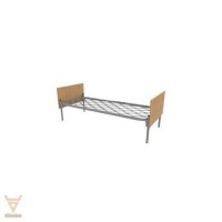 Кровать односпальная комбинированная, ложе - сетка, спинки - ЛДСП (1900x800) - Мебельный магазин Велес