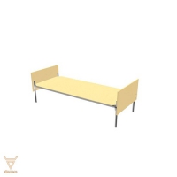 Кровать односпальная комбинированная, спинки и ложе - ЛДСП (1900x800) - Мебельный магазин Велес