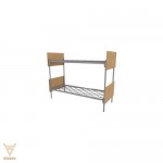Кровать 2-х ярусная комбинированная широкая (1900x900) - Мебельный магазин Велес