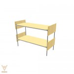 Кровать двухъярусная комбинированная (1900x700) - Мебельный магазин Велес