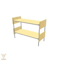 Кровать двухъярусная комбинированная (1900x900) - Мебельный магазин Велес