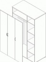 Р.Ш-9 - Шкаф комбинированный - Мебельный магазин Велес