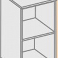 К1-2 - Стеллаж - колонка 2 секции - Мебельный магазин Велес