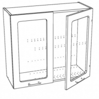 К.Шс-80С - Шкаф со стеклом - Мебельный магазин Велес