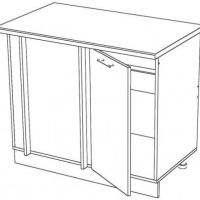 К.Му-100 - Шкаф кухонный угловой  - Мебельный магазин Велес