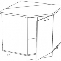 К.Му-90 - Шкаф кухонный угловой - Мебельный магазин Велес