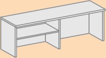 В-НС16 - Низкая надстройка 1600 - Мебельный магазин Велес
