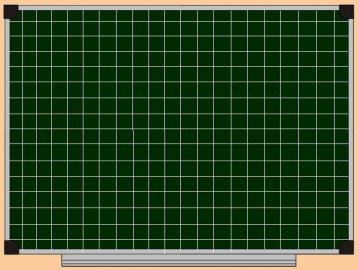ДНЗК- Доска для мела (зеленая)   в клетку  - Мебельный магазин Велес