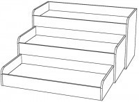 КД-3.16 Кроватка трехъярусная - Мебельный магазин Велес