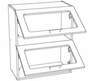 К.Шг-60.2С - Шкаф навесной - Мебельный магазин Велес